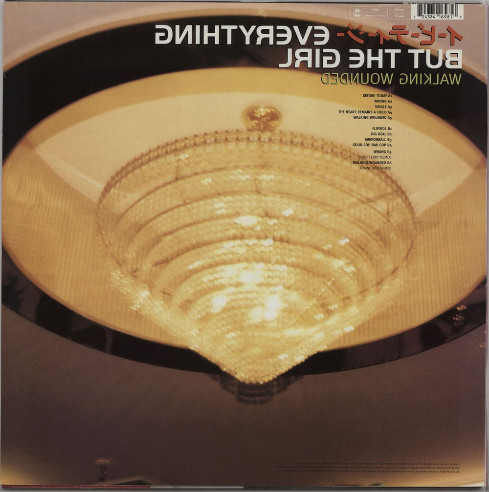 Everything But The Girl Walking Wounded - EX UK vinyl LP album (LP record) 724384169817