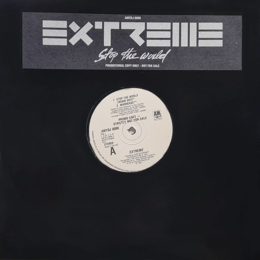 Extreme Stop The World UK Promo 12" vinyl single (12 inch record / Maxi-single) AMYDJ0096