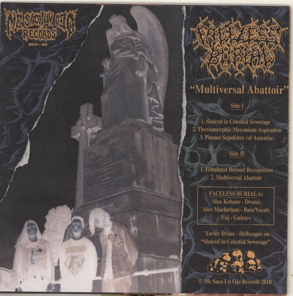 Faceless Burial Multiversal Abbatoir Australian vinyl LP album (LP record)