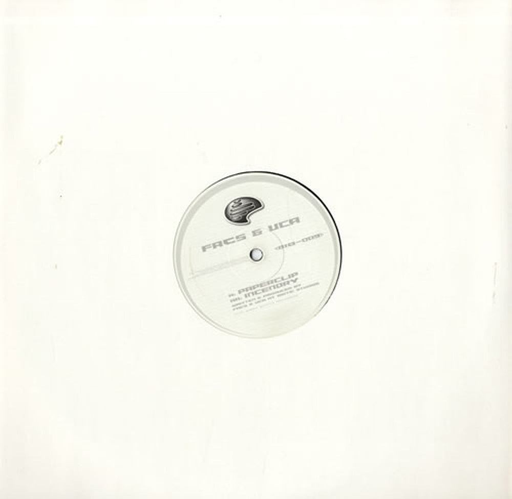 Facs & Vca Paperclip/Incendry UK 12" vinyl single (12 inch record / Maxi-single) BIO-009