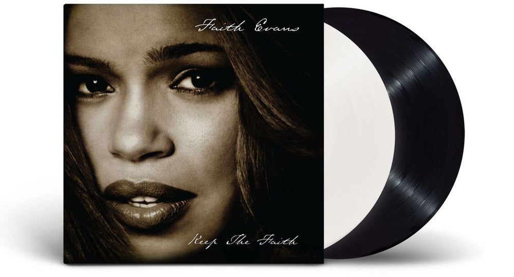 Faith Evans Keep The Faith - 25th Anniversary Black & White Vinyl - Sealed UK 2-LP vinyl record set (Double LP Album) 1-730162