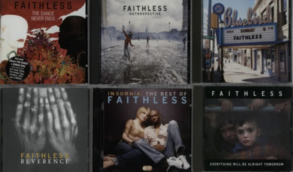 Faithless Quantity Of Albums UK CD album (CDLP) SIX ALBUMS