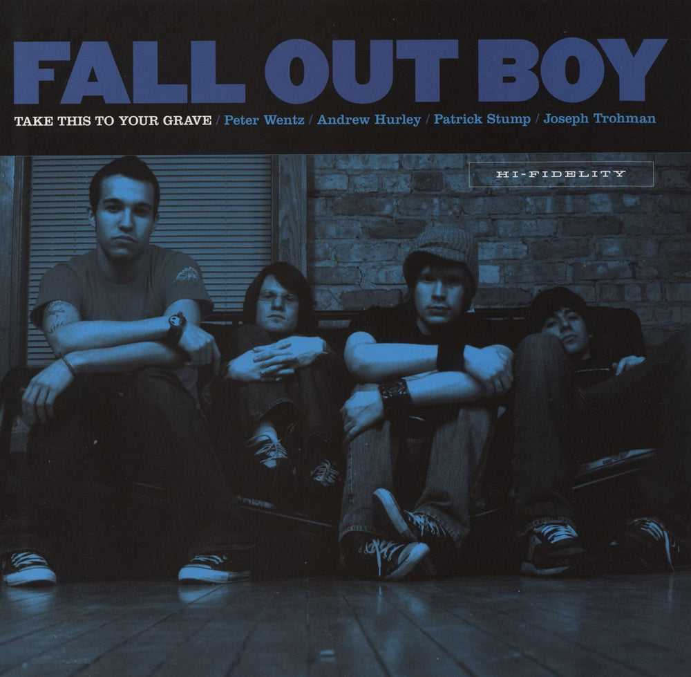 Fall Out Boy Take This To Your Grave - Blue Vinyl US vinyl LP album (LP record) 1-517118