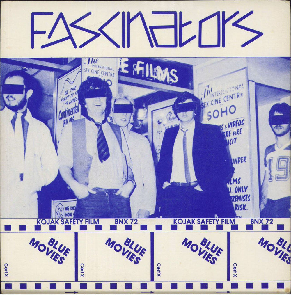 Fascinators Blue Movies UK 7" vinyl single (7 inch record / 45) PENT9