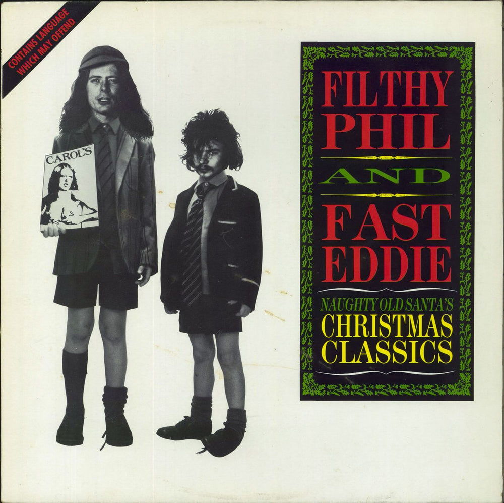 Filthy Phil And Fast Eddie Naughty Old Santa's Christmas Classics - EX UK vinyl LP album (LP record) RRLP124