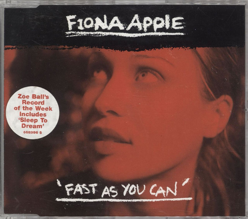 Fiona Apple Fast As You Can UK CD single (CD5 / 5") 6689965