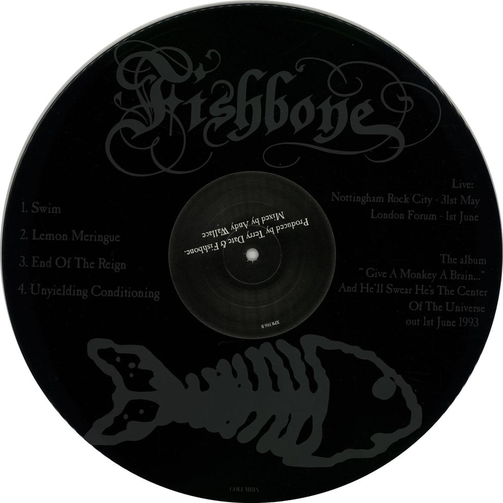 Fishbone Untitled UK Promo 12" vinyl single (12 inch record / Maxi-single) FSH12UN653474