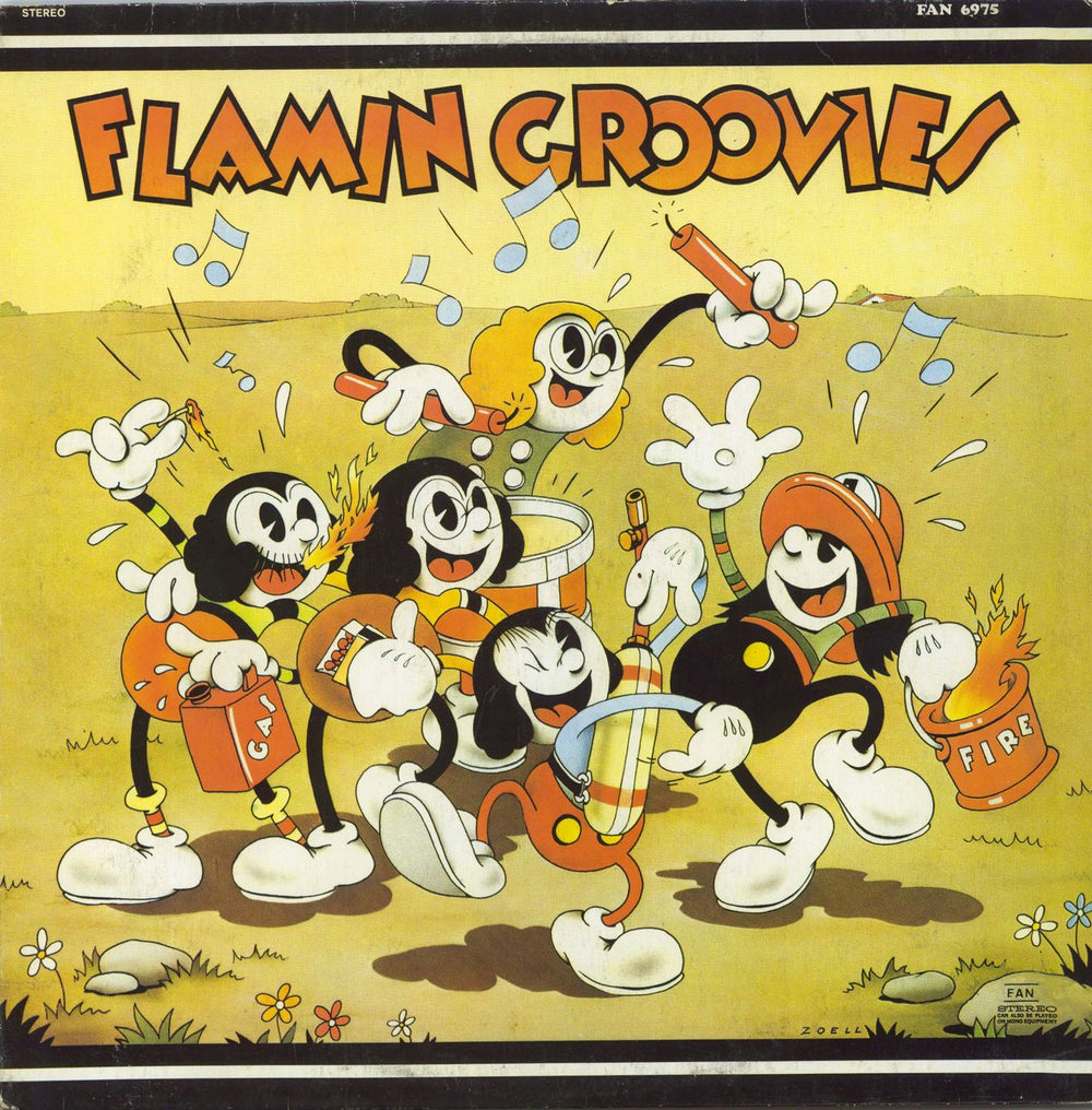 Flamin' Groovies Supersnazz US vinyl LP album (LP record) FAN6975