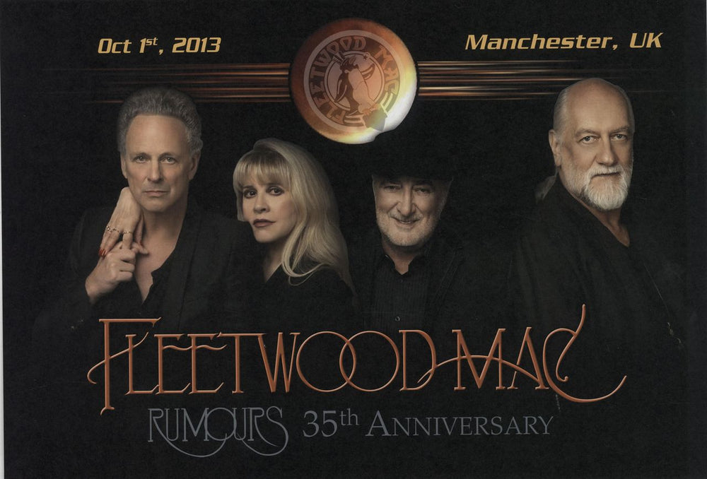 Fleetwood Mac Rumours 35th Anniversary - Manchester UK artwork ARTWORK PRINT