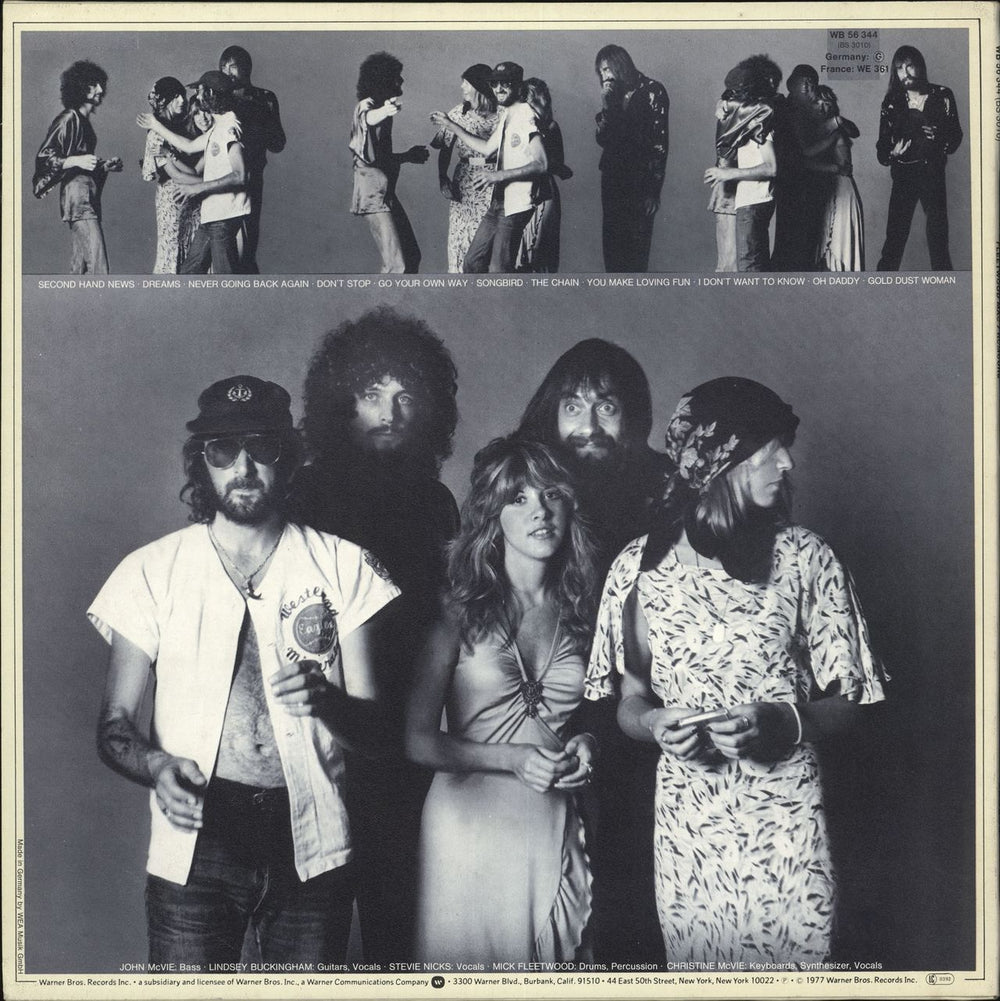 Fleetwood Mac Rumours - 3rd + Insert - US Sleeve UK vinyl LP album (LP record)