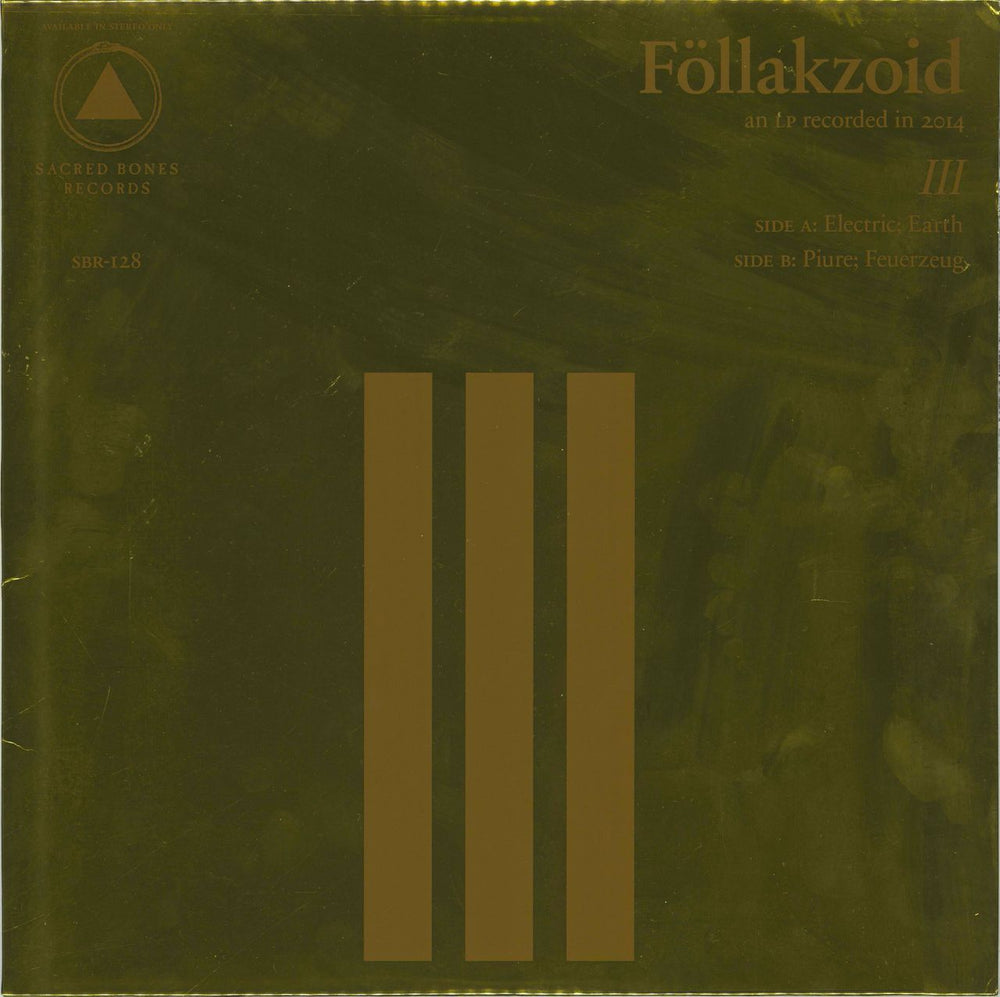 Follakzoid III US vinyl LP album (LP record) SBR-128