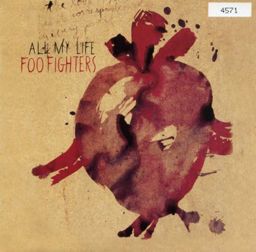 Foo Fighters All My Life UK 7" vinyl single (7 inch record / 45) 74321973157