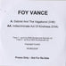 Foy Vance Gabriel And The Vagabond UK Promo CD-R acetate CD-R