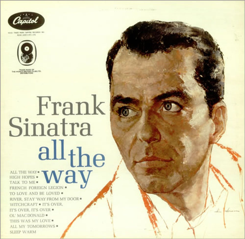 Frank Sinatra All The Way UK vinyl LP album (LP record) TP570