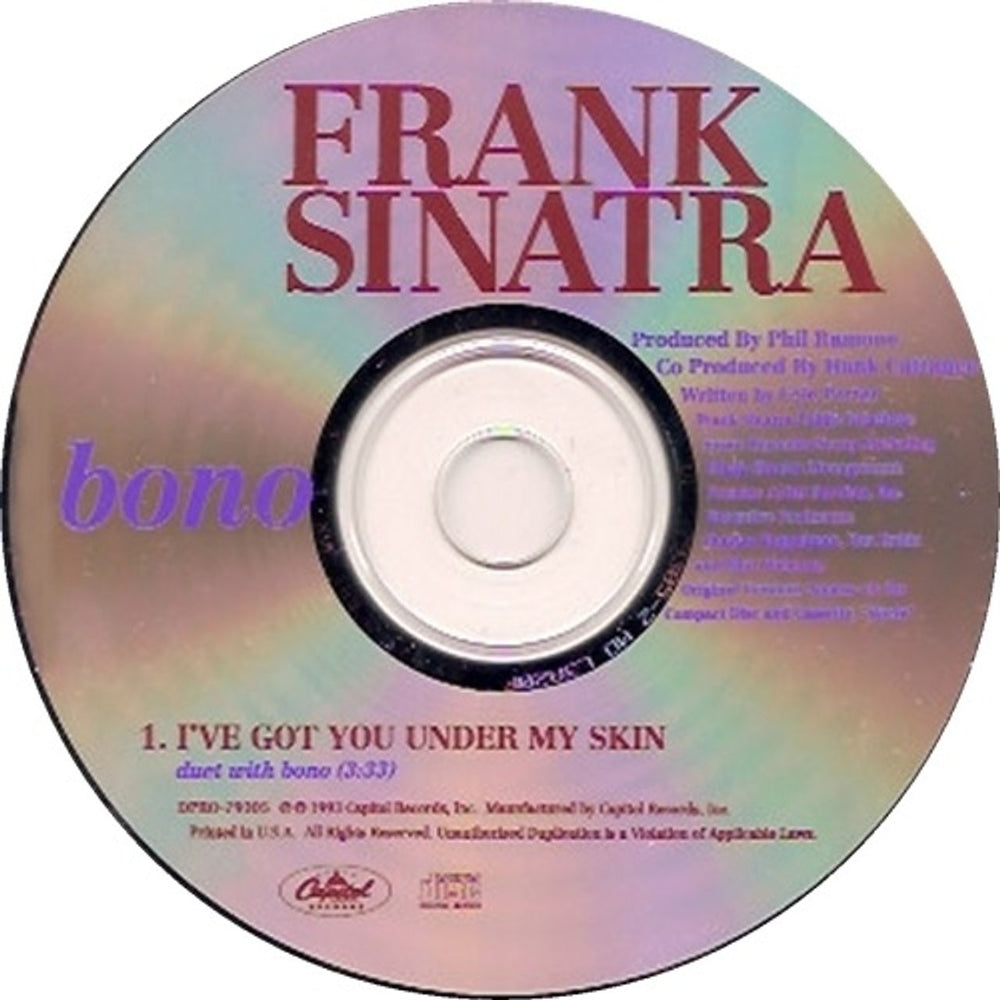 Frank Sinatra I've Got You Under My Skin US Promo CD single (CD5 / 5") DPRO-79305