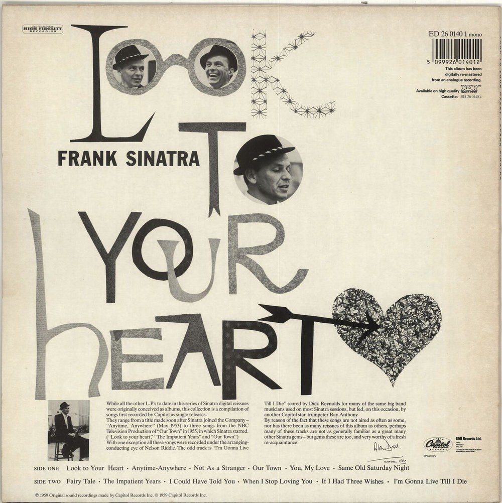 Frank Sinatra Look To Your Heart UK vinyl LP album (LP record) 5099926014012