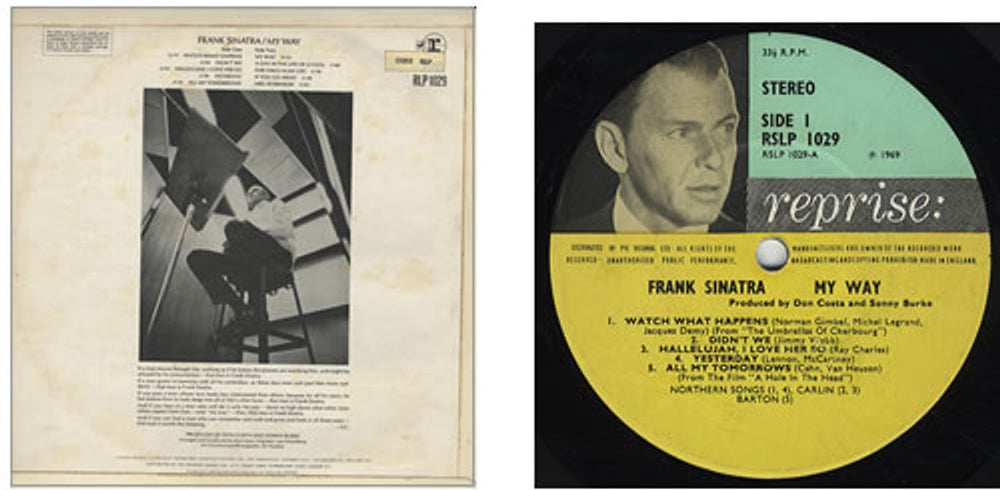 Frank Sinatra My Way - 1st UK vinyl LP album (LP record) FRSLPMY252087