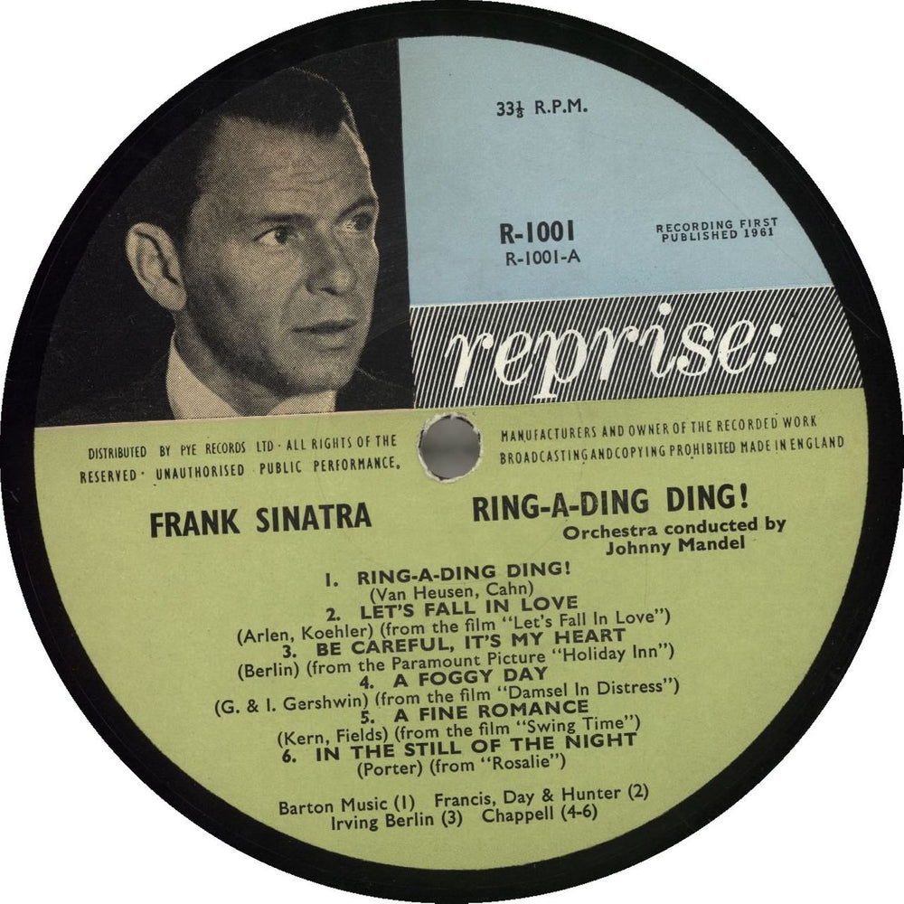 Frank Sinatra Ring-A-Ding Ding! - EX UK vinyl LP album (LP record)