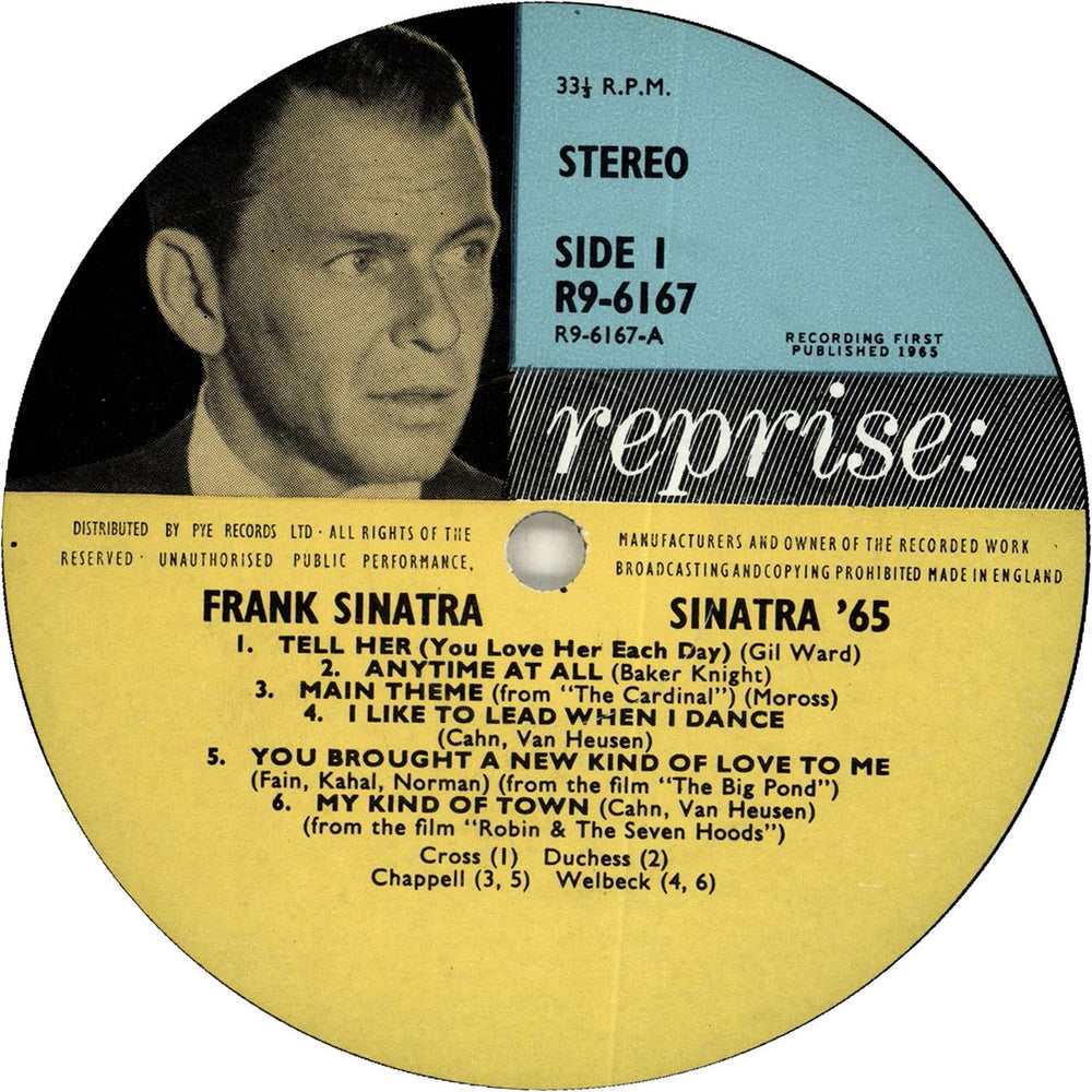 Frank Sinatra Sinatra '65 UK vinyl LP album (LP record) FRSLPSI457243