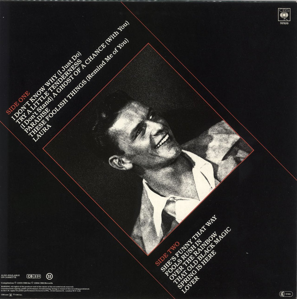 Frank Sinatra The Voice UK vinyl LP album (LP record)