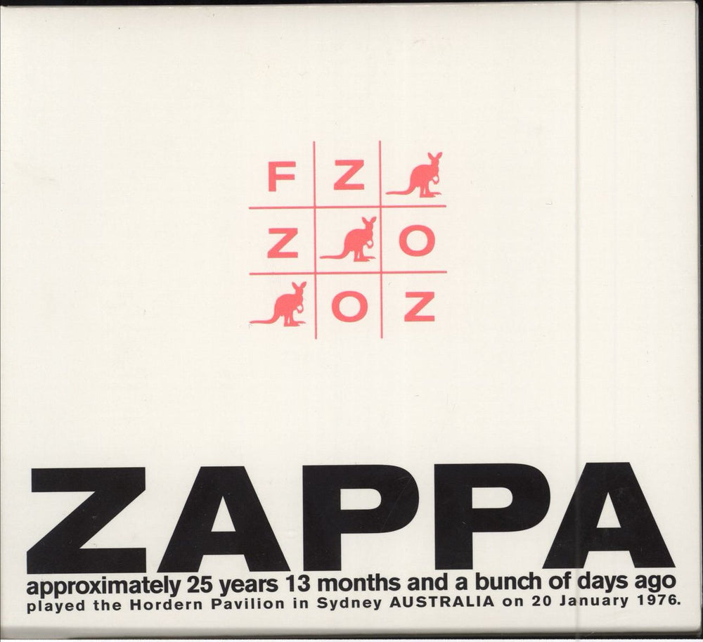 Frank Zappa FZ OZ UK 2 CD album set (Double CD) VR2002-1