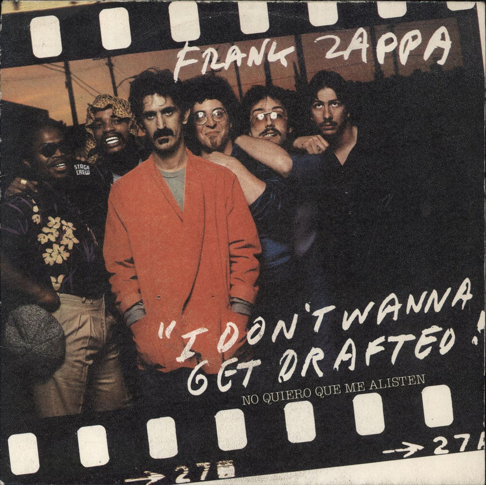 Frank Zappa I Don't Wanna Get Drafted - EX Spanish 7" vinyl single (7 inch record / 45) CBS8625