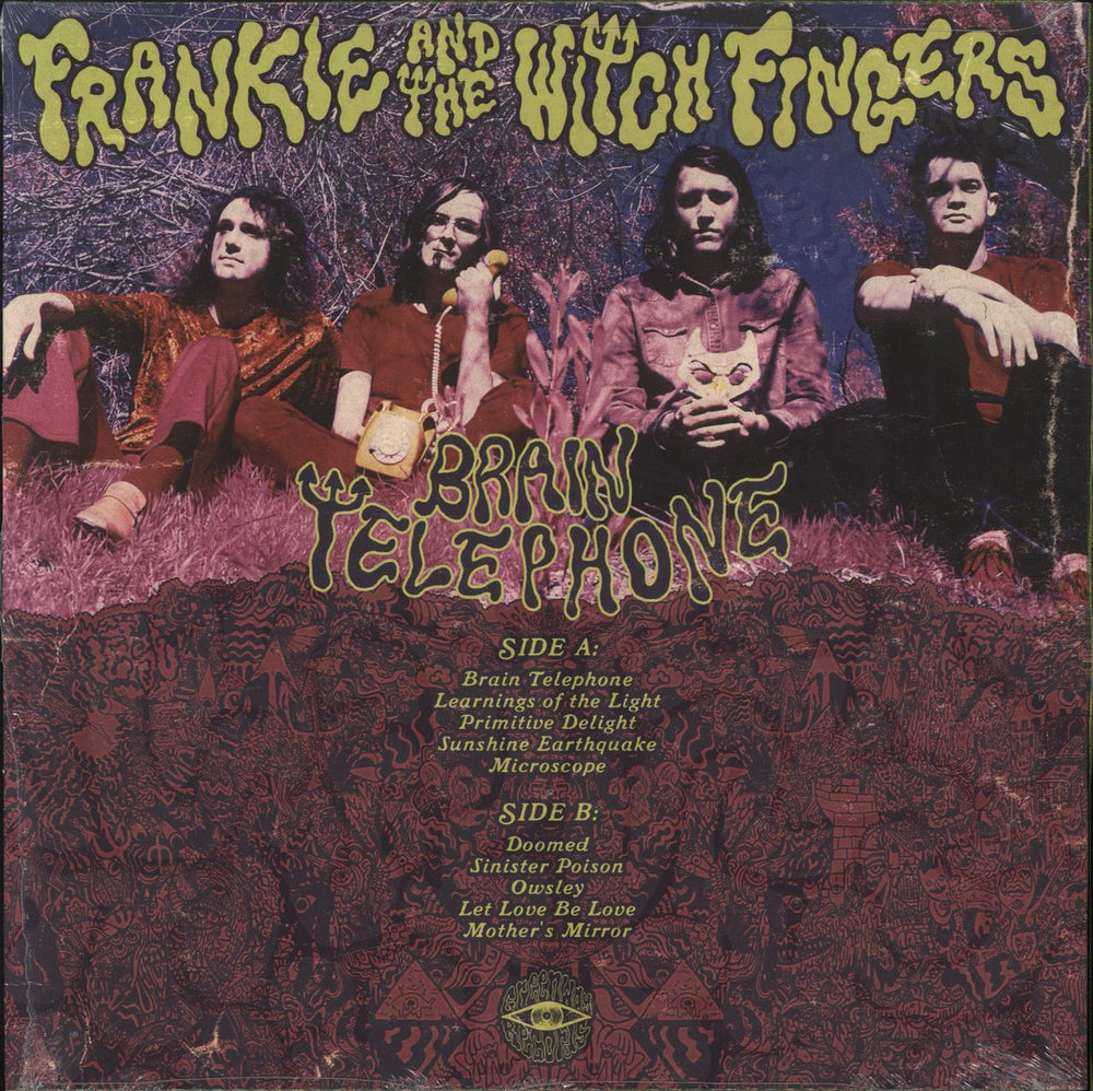 Frankie And The Witch Fingers Brain Telephone - RSD Pink & White 'Brain Matter' Splatter Vinyl US vinyl LP album (LP record)