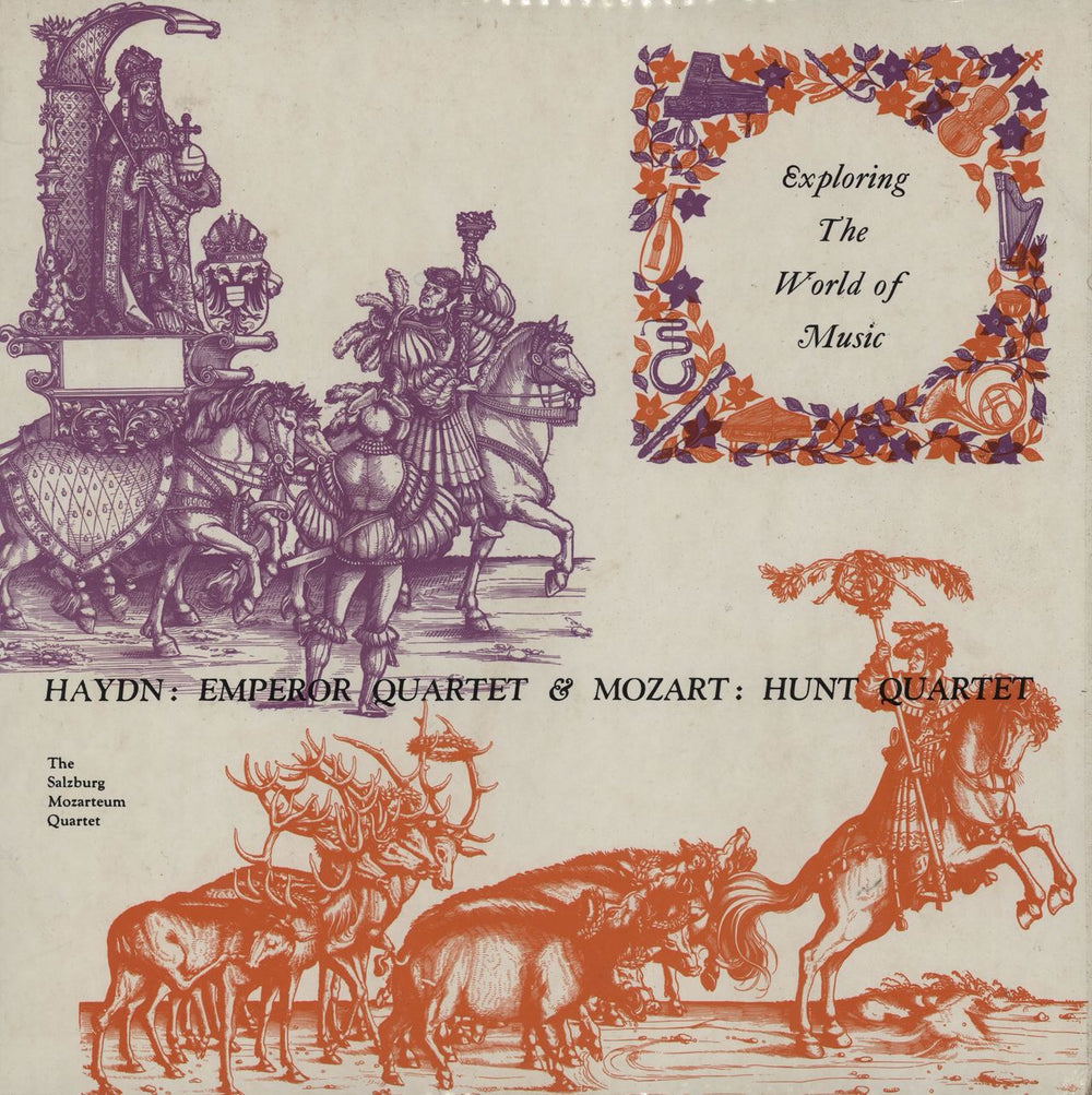 Franz Joseph Haydn Emperor Quartet & MOZART Hunt Quartet UK vinyl LP album (LP record) EXP6