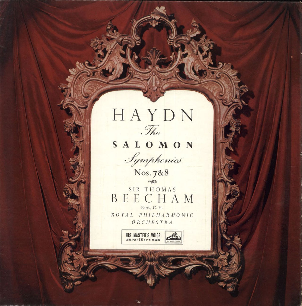 Franz Joseph Haydn Haydn: The Salomon Symphonies, Album 2, No. 95 In C Minor; No. 96 In D Major ("Miracle") UK vinyl LP album (LP record) ALP1693