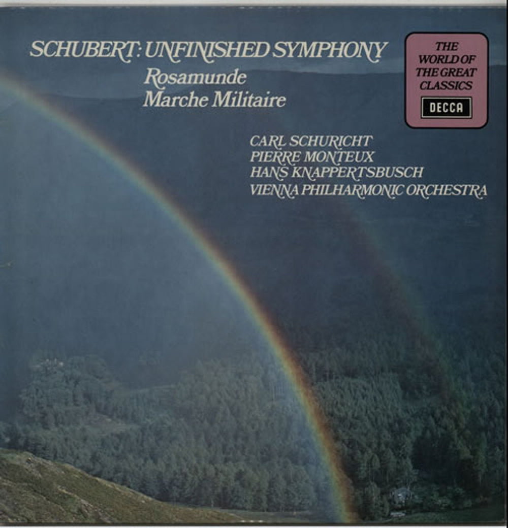 Franz Schubert Unfinished Symphony / Rosamunde / Marche Militaire UK vinyl LP album (LP record) SPA225