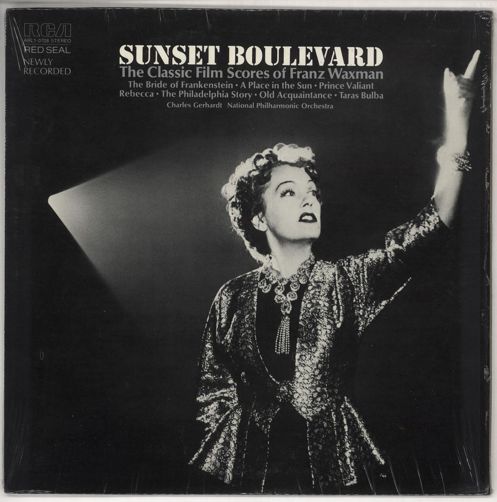 Franz Waxman Sunset Boulevard US vinyl LP album (LP record) ARL1-0708