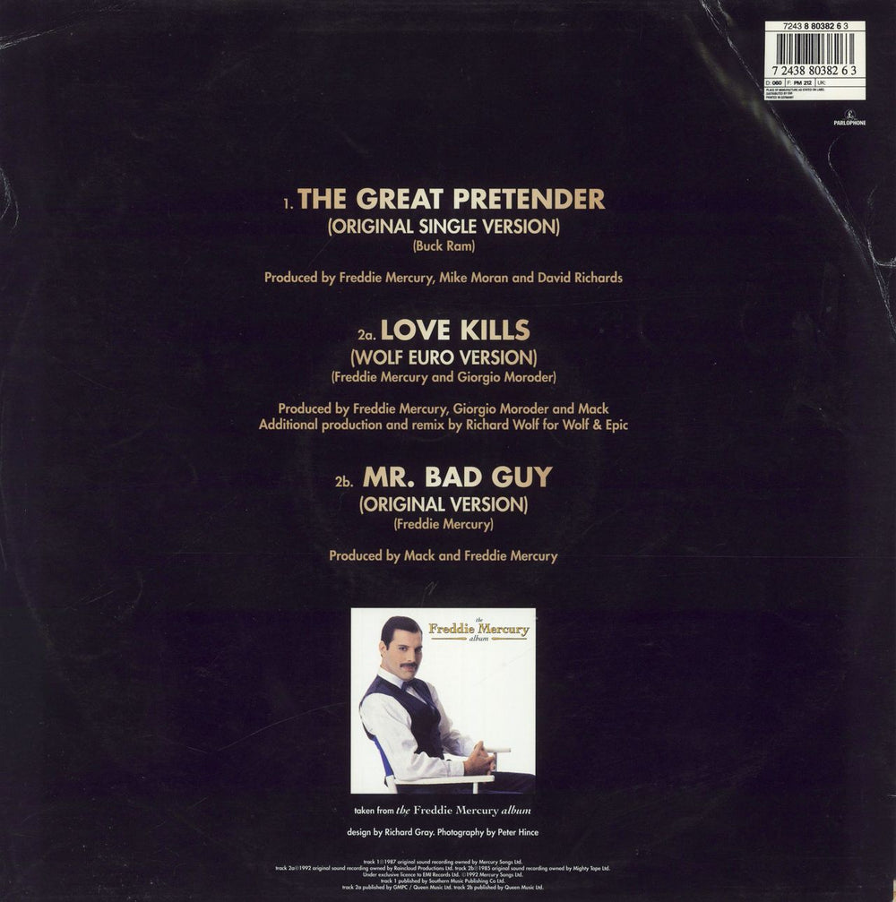 Freddie Mercury The Great Pretender German 12" vinyl single (12 inch record / Maxi-single) 724388038263