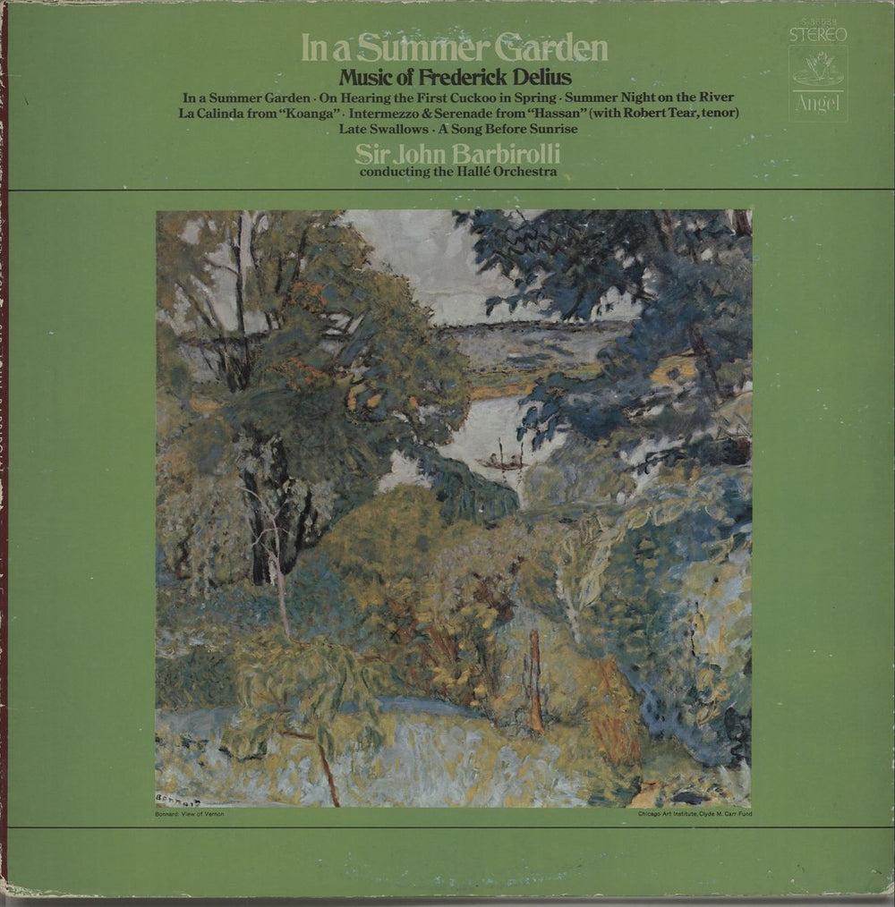 Frederick Delius In A Summer Garden US vinyl LP album (LP record) S-36588