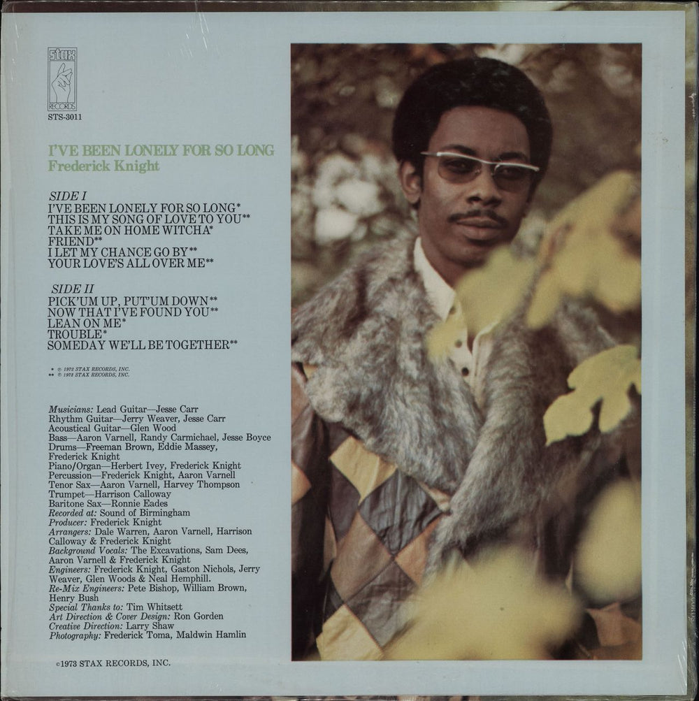 Frederick Knight I've Been Lonely For So Long US vinyl LP album (LP record)