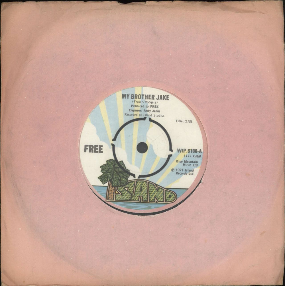 Free My Brother Jake - 1st - 4pr - WOL UK 7" vinyl single (7 inch record / 45) WIP6100