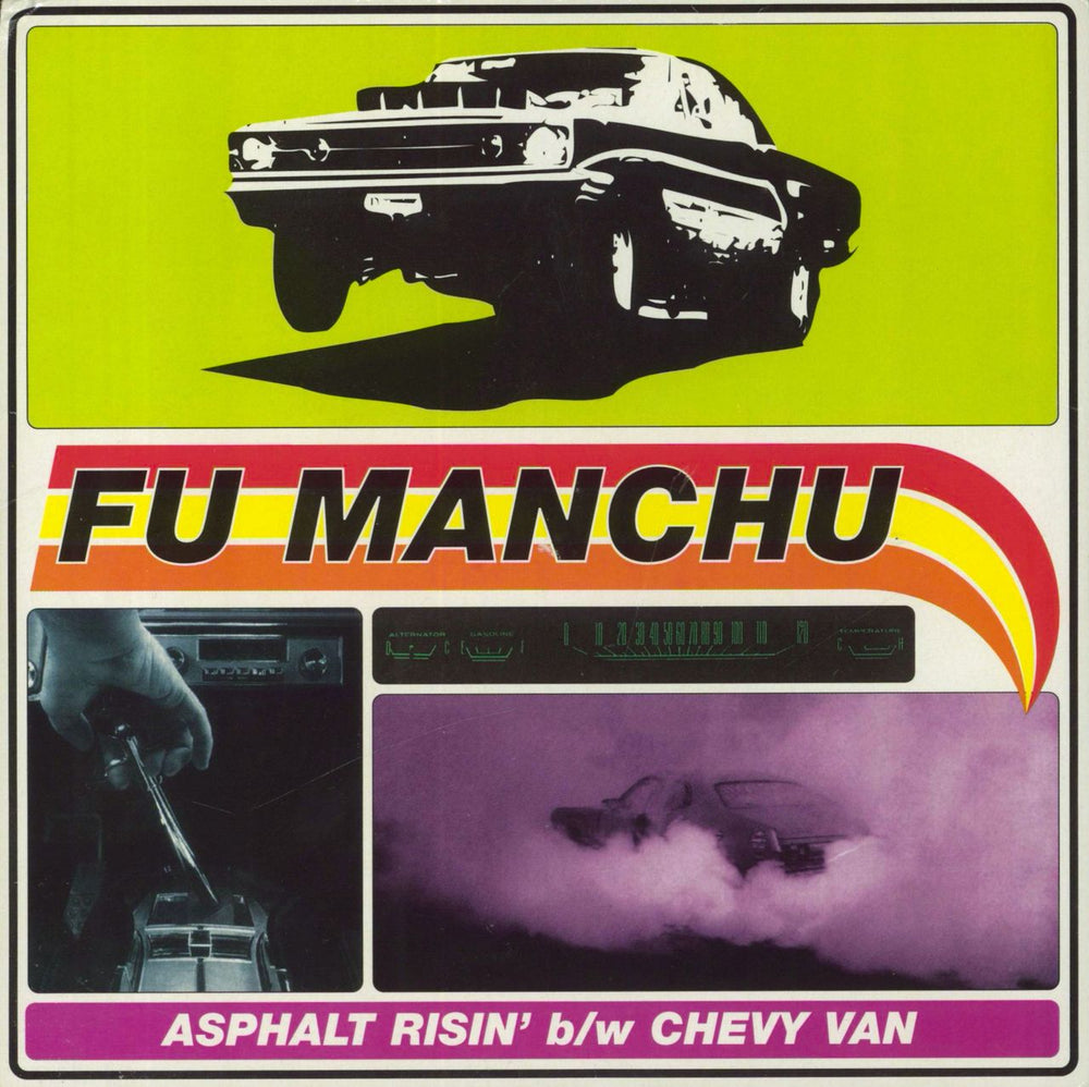 Fu Manchu Asphalt Risin' - Red Vinyl UK 7" vinyl single (7 inch record / 45) MR0139-7