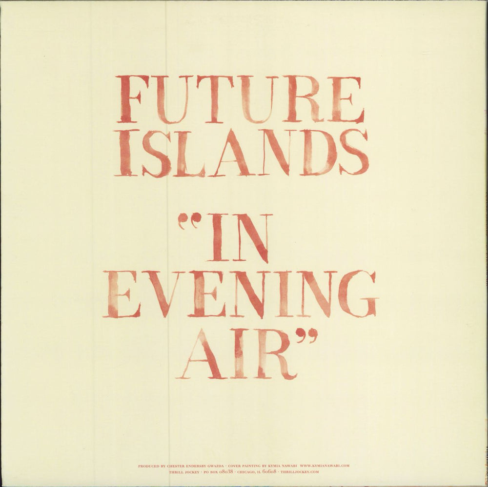 Future Islands In Evening Air US vinyl LP album (LP record)