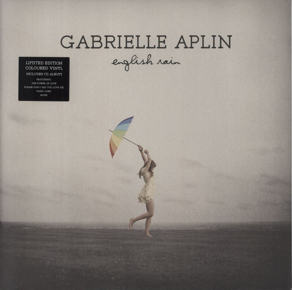 Gabrielle Aplin English Rain - Blue Vinyl + Bonus CD - Sealed UK vinyl LP album (LP record) P7397181