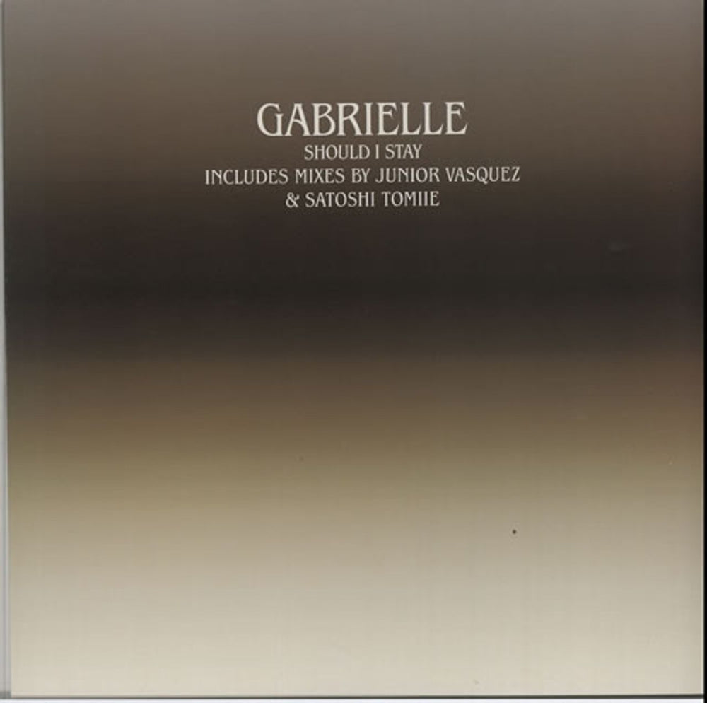 Gabrielle Should I Stay UK Promo 12" vinyl single (12 inch record / Maxi-single) STAY2