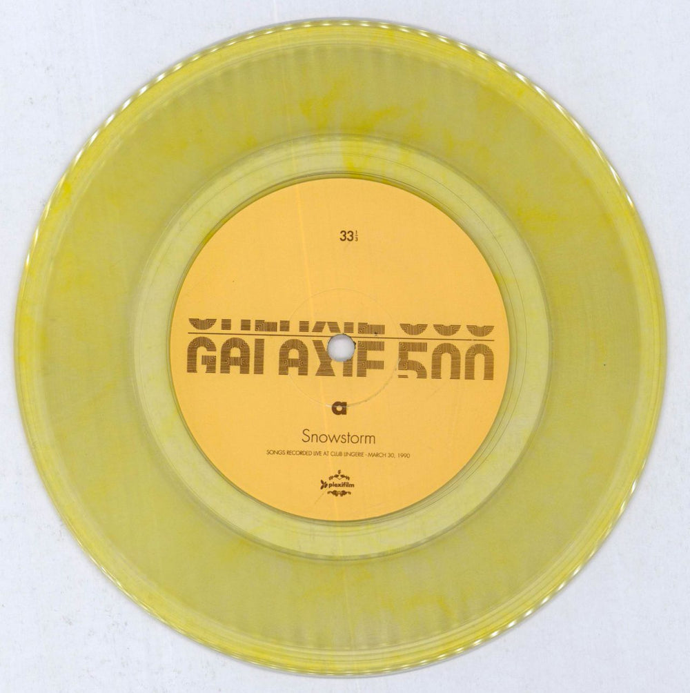 Galaxie 500 Snowstorm / Pictures - Yellow Vinyl US 7" vinyl single (7 inch record / 45) GAL07SN546378