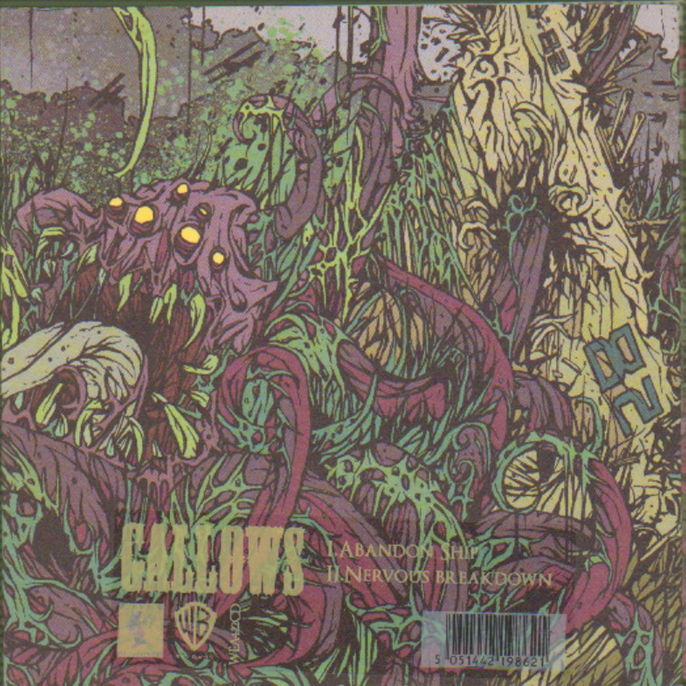 Gallows Abandon Ship UK Promo CD single (CD5 / 5") WEA422CD