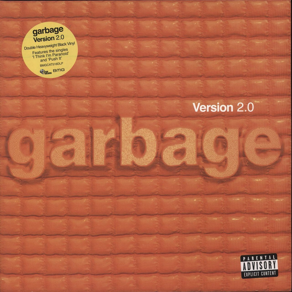 Garbage Version 2.0 - 180 Gram Vinyl UK 2-LP vinyl record set (Double LP Album) BMGCAT516DLP