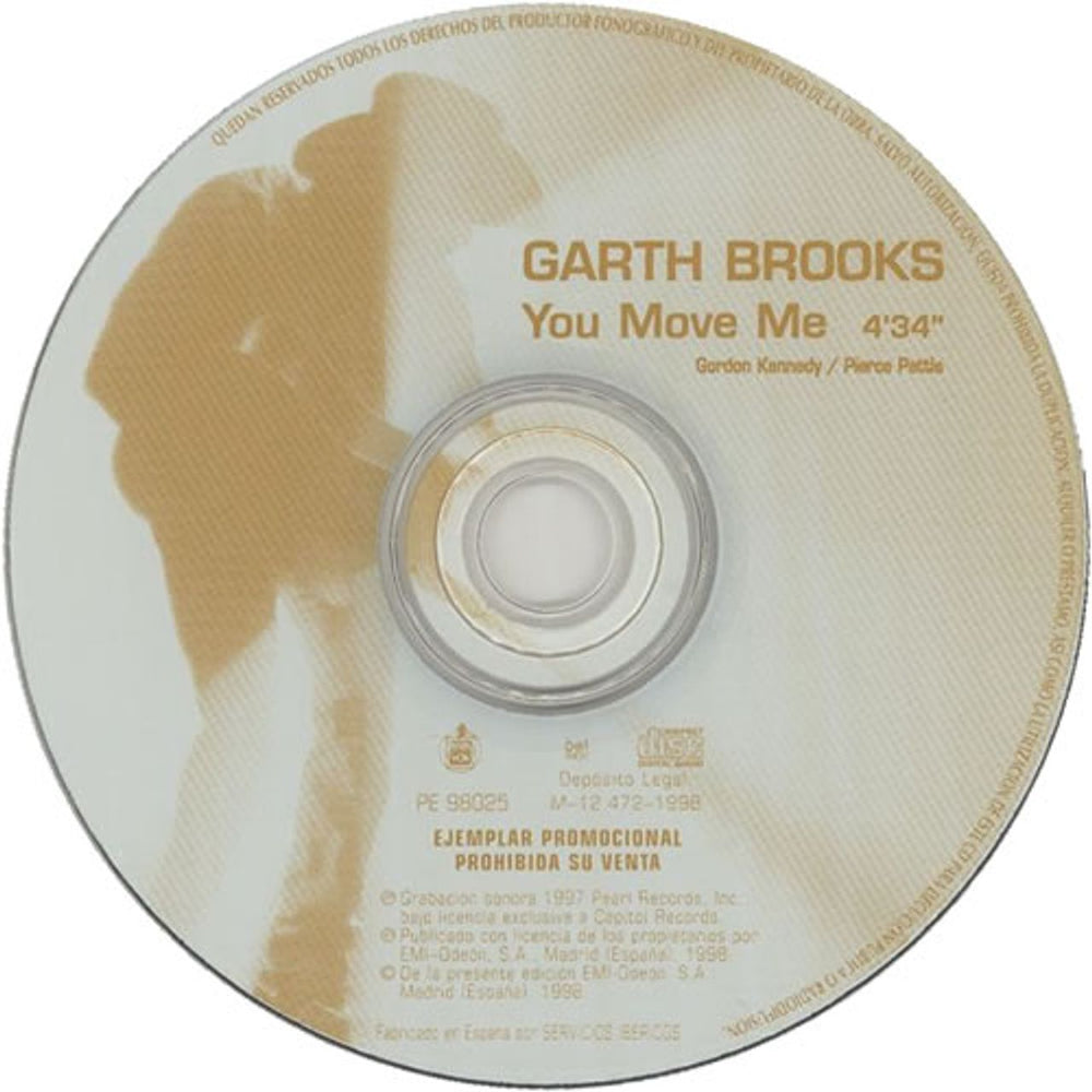 Garth Brooks You Move Me Spanish Promo CD single (CD5 / 5") GARC5YO112945