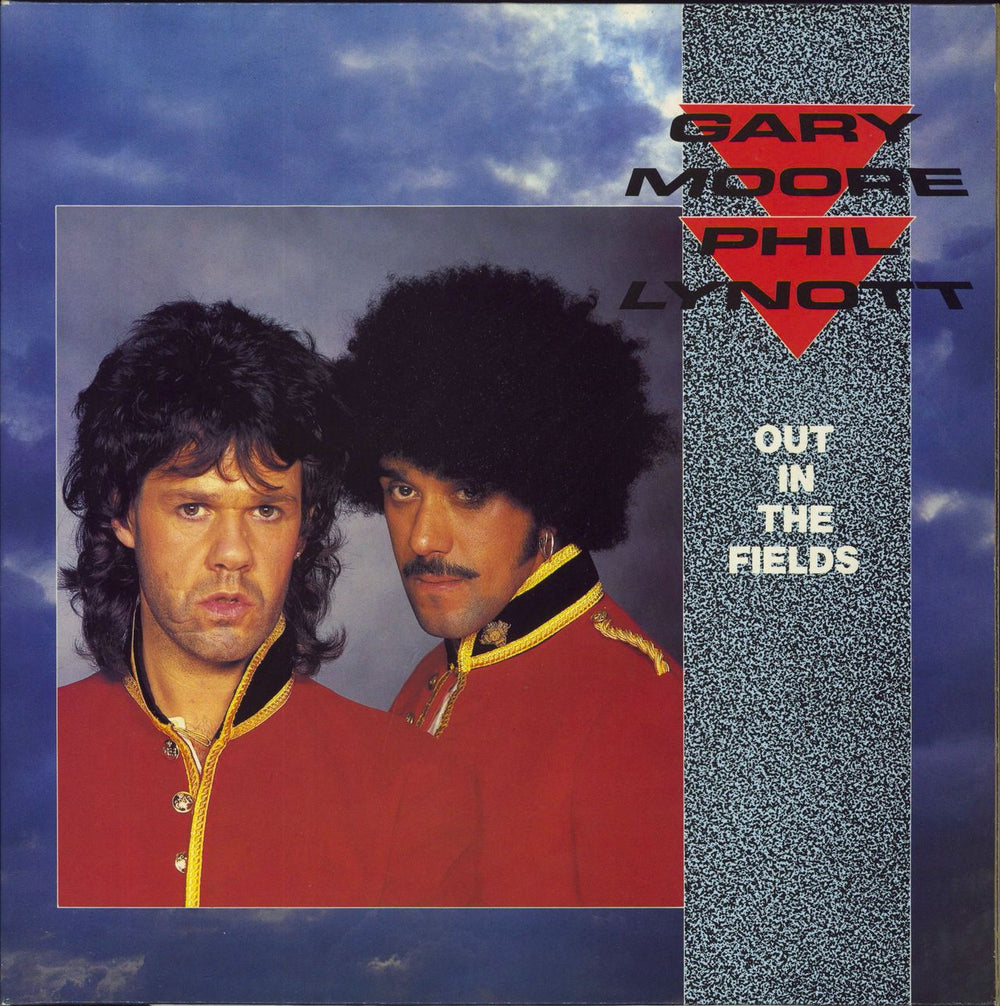 Gary Moore Out In The Fields + Poster UK 12" vinyl single (12 inch record / Maxi-single) TEN49-12