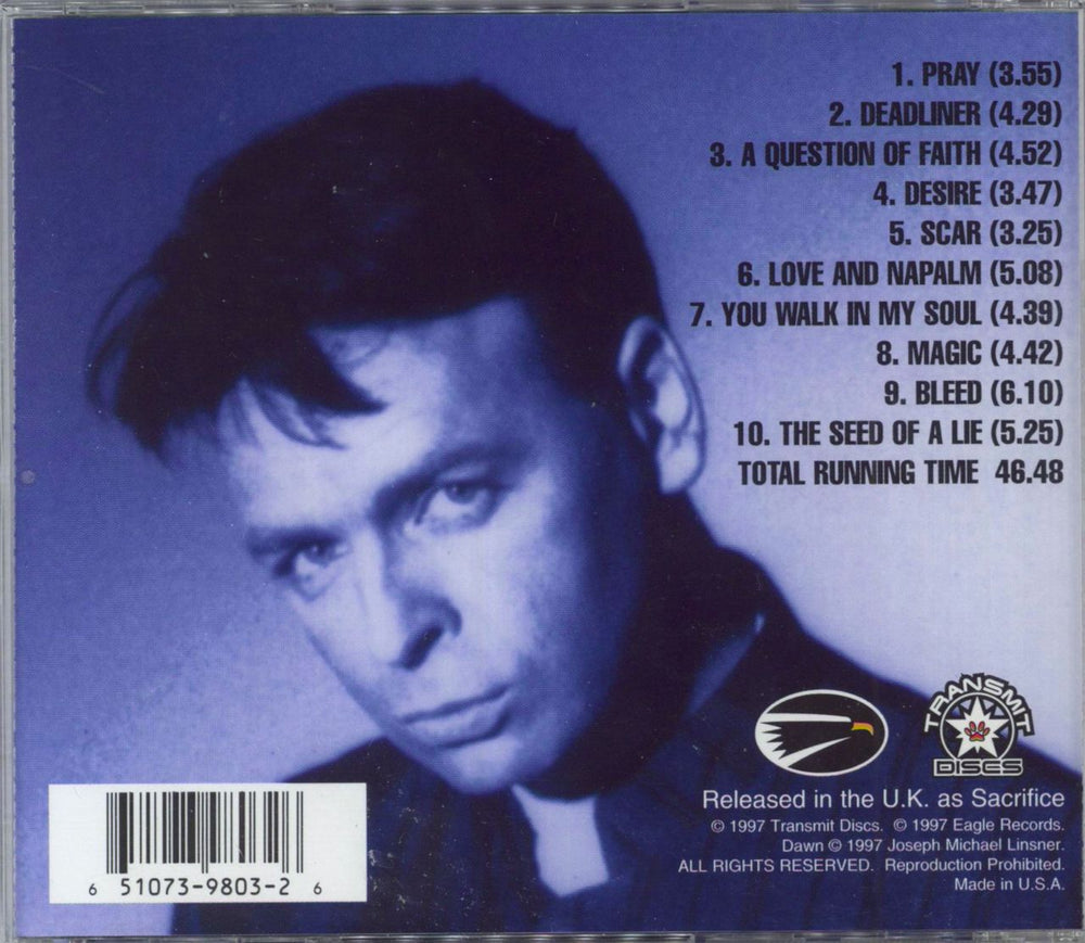 Gary Numan Dawn US CD album (CDLP) 651073980326