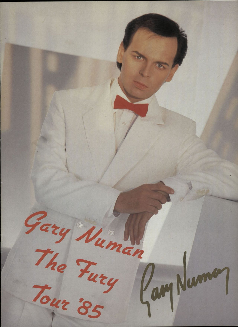 Gary Numan The Fury - Autographed UK tour programme TOUR PROGRAMME