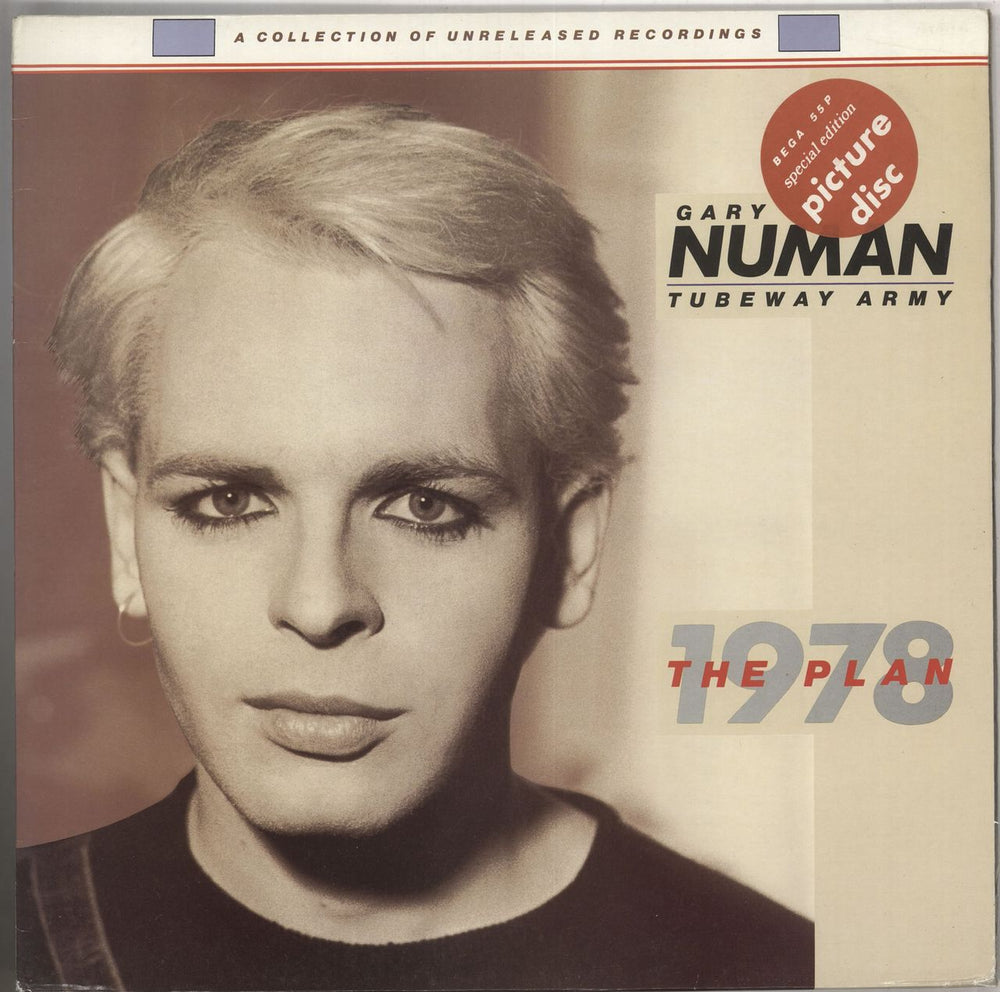 Gary Numan The Plan - Hype Stickered - EX UK picture disc LP (vinyl picture disc album) BEGA55P