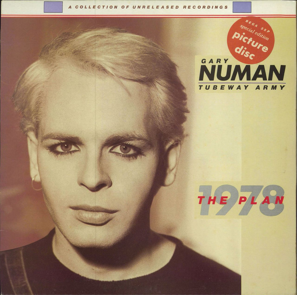 Gary Numan The Plan - Hype Stickered UK picture disc LP (vinyl picture disc album) BEGA55P