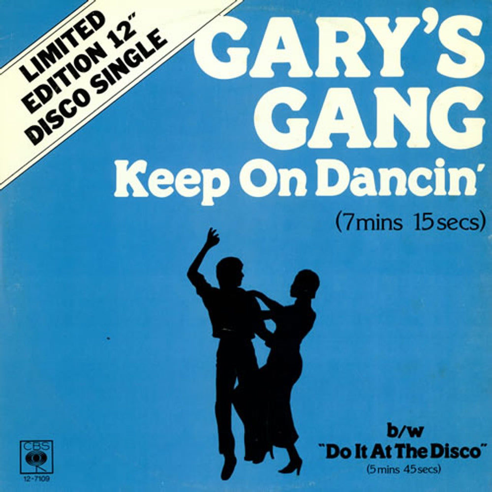 Gary's Gang Keep On Dancin' UK 12" vinyl single (12 inch record / Maxi-single) 12-7109