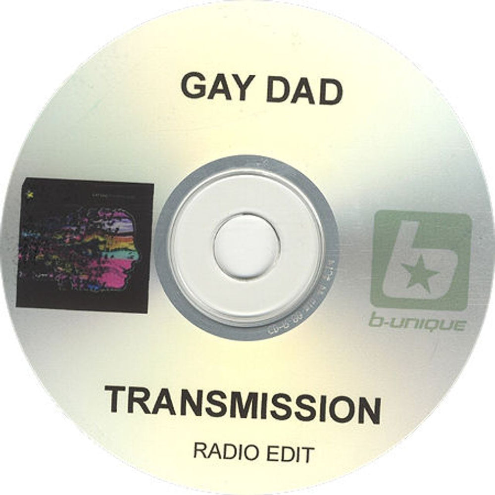 Gay Dad Transmission - Radio Edit UK Promo CD-R acetate CD ACETATE